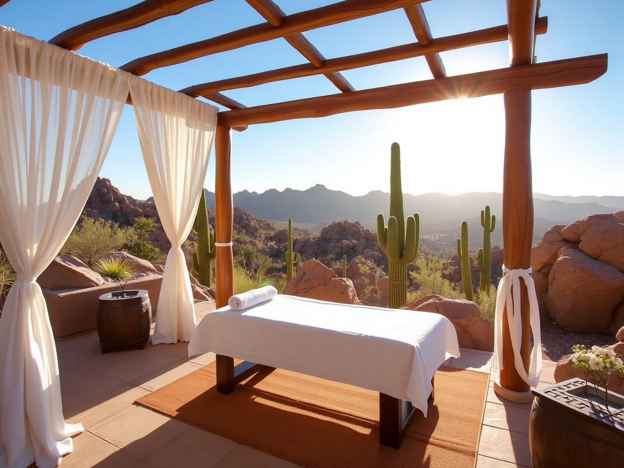 Zen spa garden with meditation garden and pool